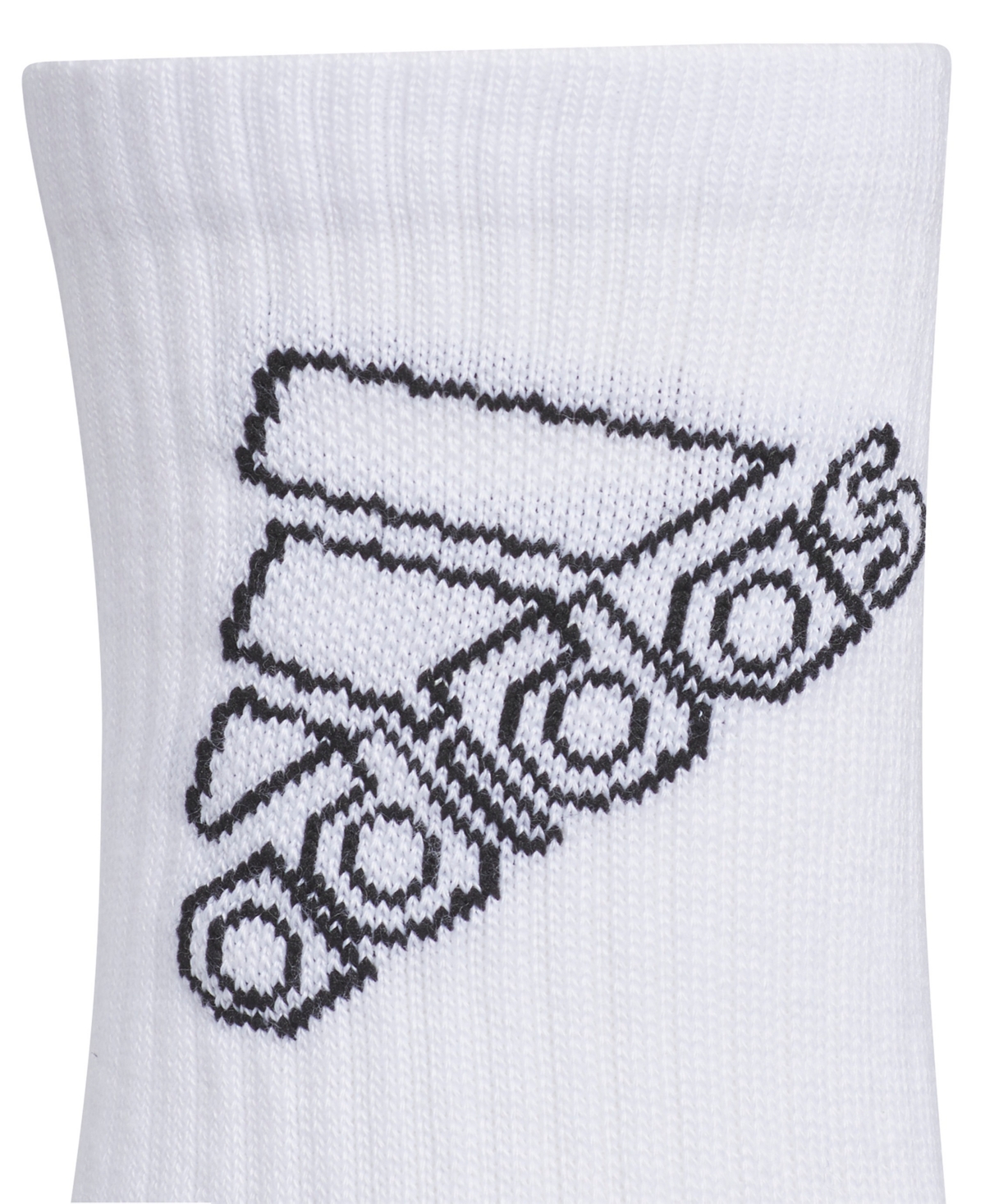 adidas Boys 2-5 Cushioned Mixed 2.0 Crew Socks, 6-Pack