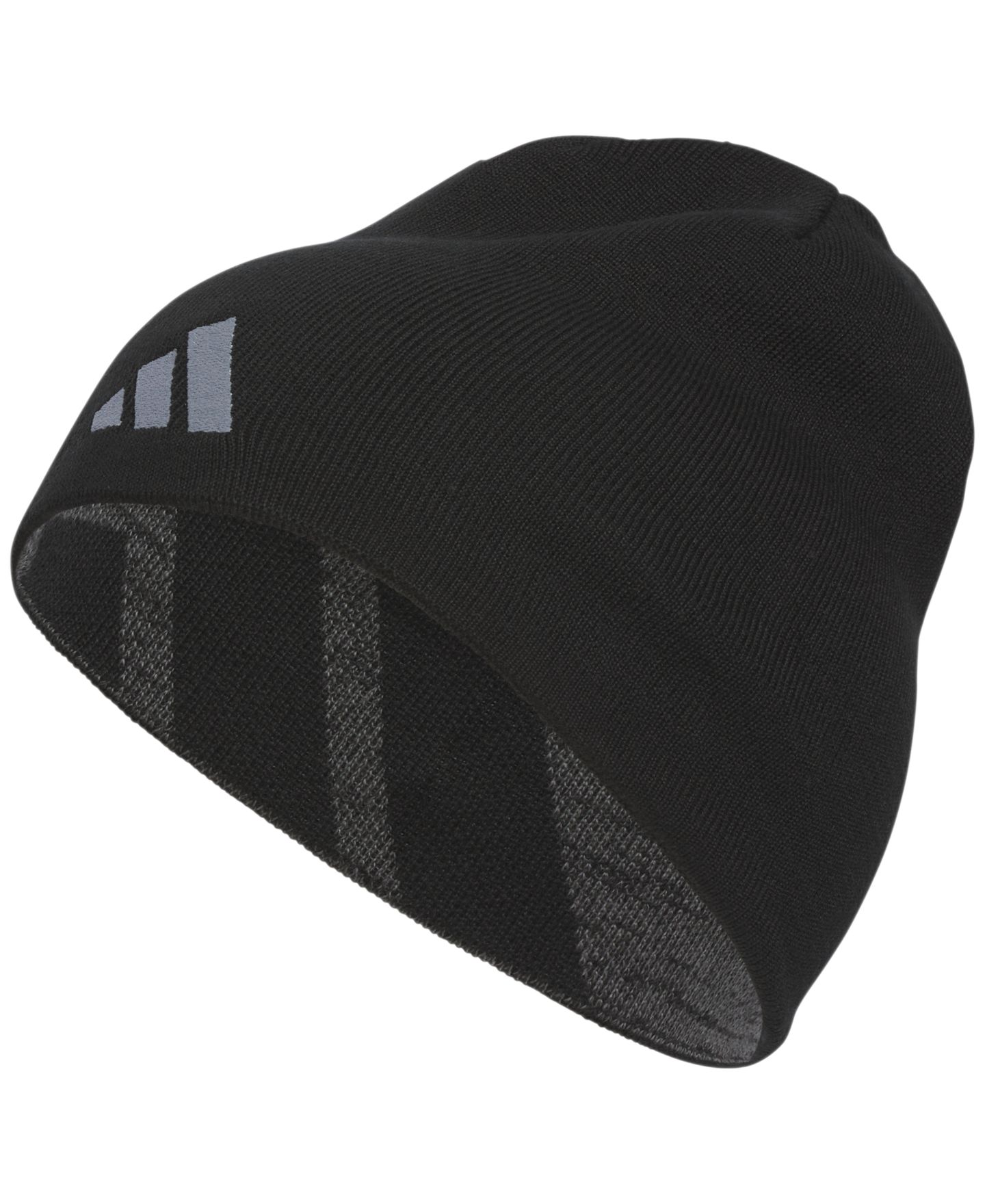 Мужская шапка adidas Reversible Skully Beanie, цвет: Чёрный — фото 2