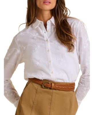Women's Flora Long Sleeve Embroidered Shirt