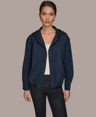 Donna Karan Weekend - Women's Long-Sleeve Hooded Jacket
