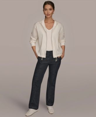 Women's Front Button Hooded Jacket