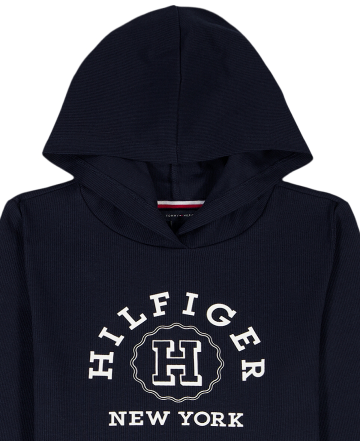 Tommy Hilfiger Girls 7-16 Long-Sleeve Rib Popover Hoodie