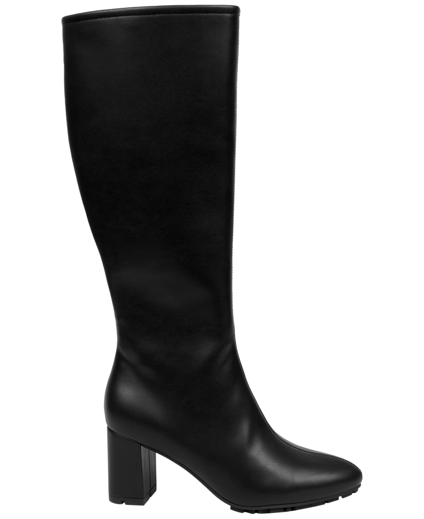 Женские ботинки Aerosoles Brynn Stretch Knee Tall Block Heel, цвет: Чёрная искусственная кожа — фото 2