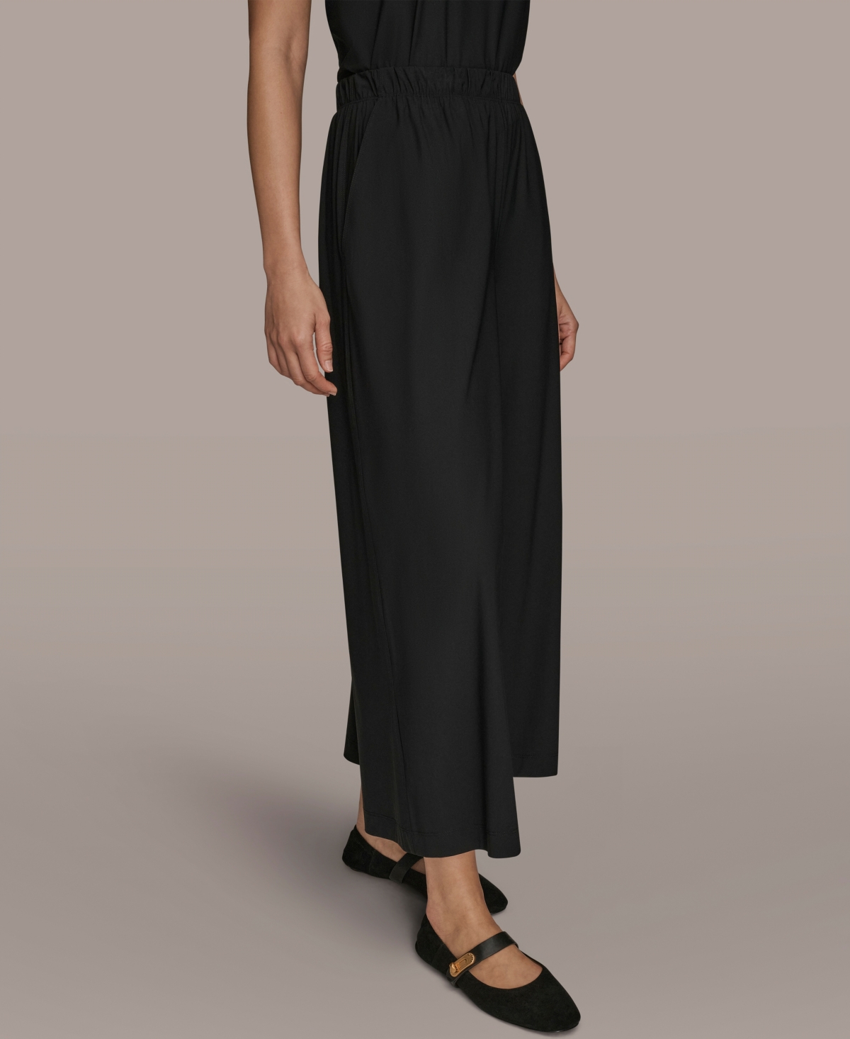 Donna Karan Weekend Women's Mid Rise Ankle Pants In Black