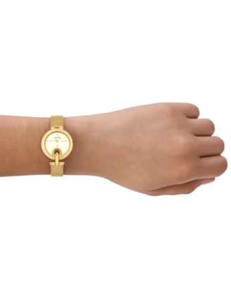 Women's The Pierced Small Quartz Two-Hand Gold Stainless Steel, 30mm