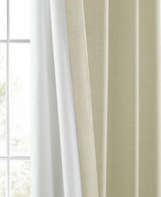 Italian Faux Linen Room Darkening Curtain