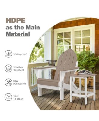 Outdoor Folding Adirondack Chair