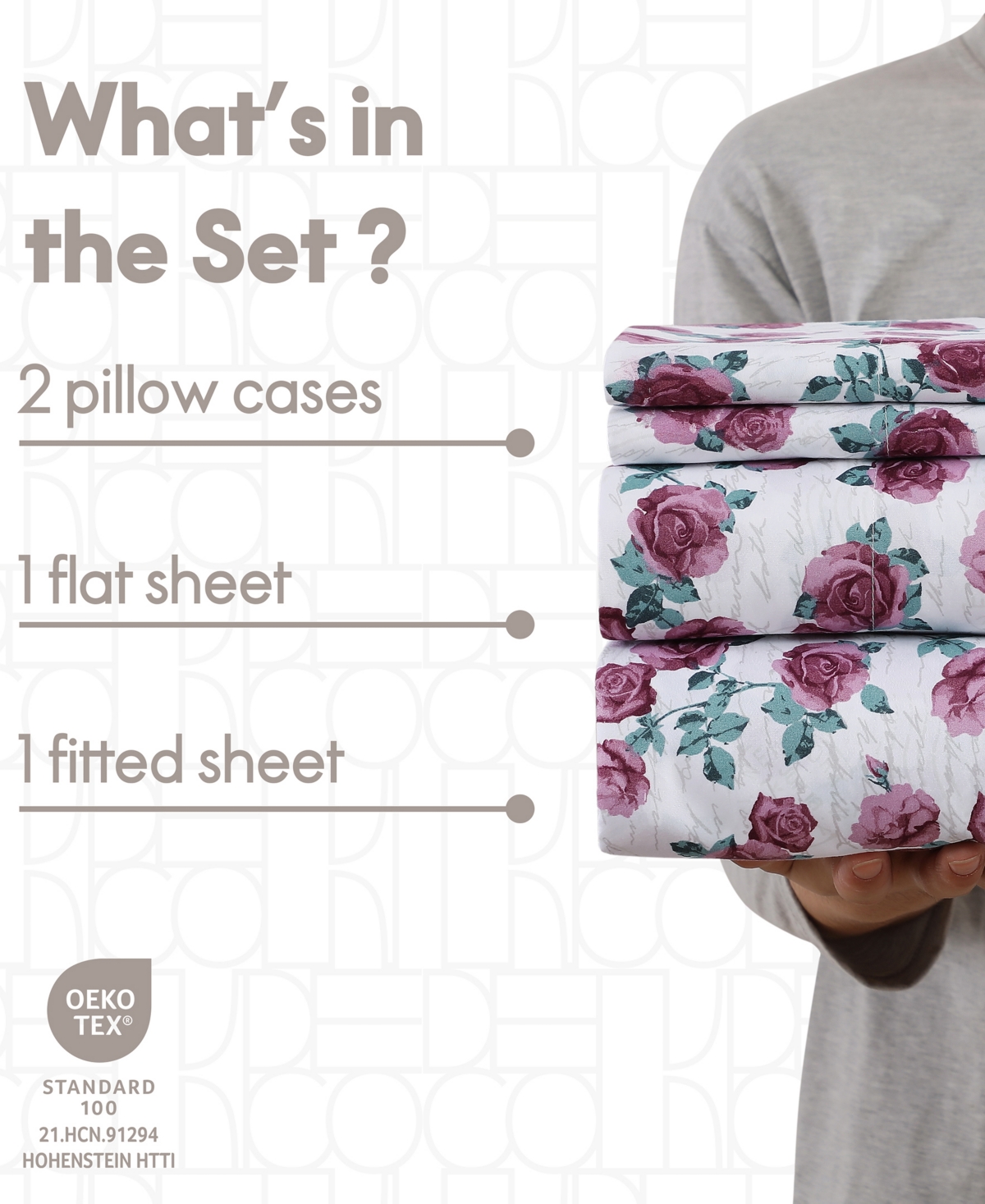 Elle Decor Printed 4-pc. Sheet Set, King In Multi