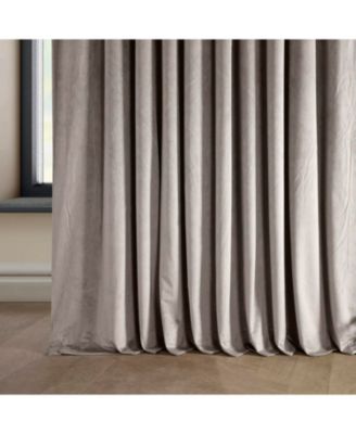Extra Wide Signature Plush Velvet Hotel Blackout Curtain