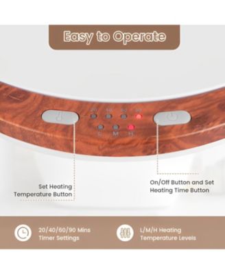 23L Large Luxury Bucket-Style Towel Warmer with Fragrant Disc Holder