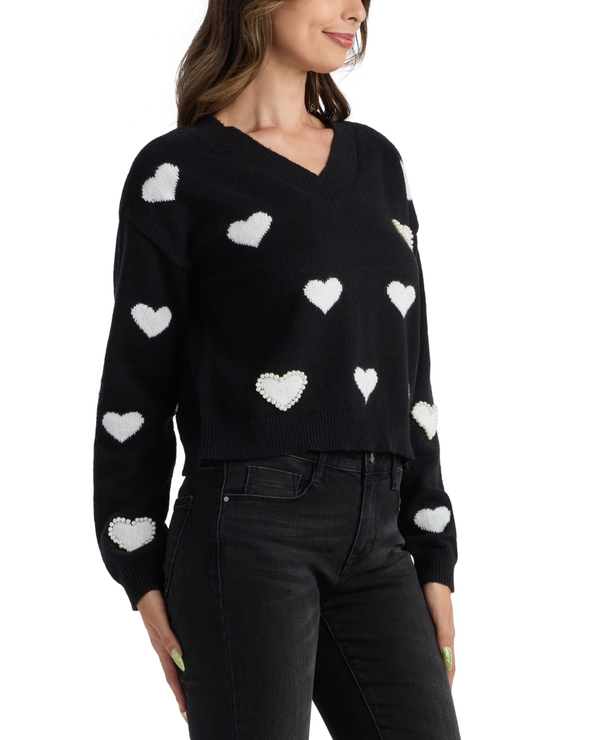 Bcx Juniors' Pull-On V-Neck Sweater