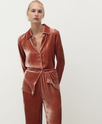 Women's Silk Velvet Pants