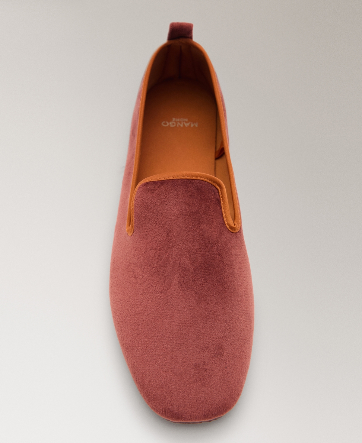 Mango Women's Piping Detail Velour Slippers