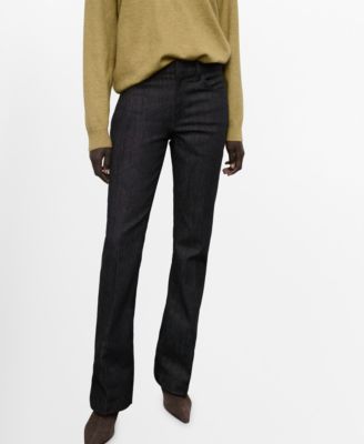 MANGO - Women's Mid-Rise Flared Jeans