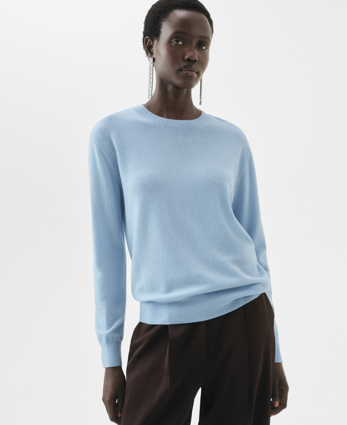 Mango Women's Wool Fine-Knit Sweater