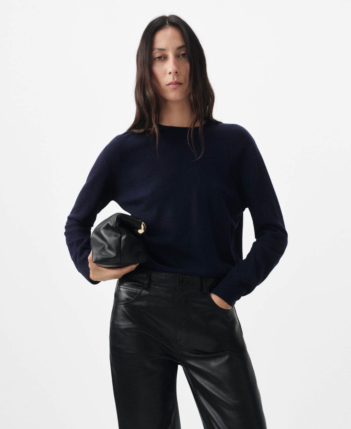 Mango Women's Wool Fine-Knit Sweater