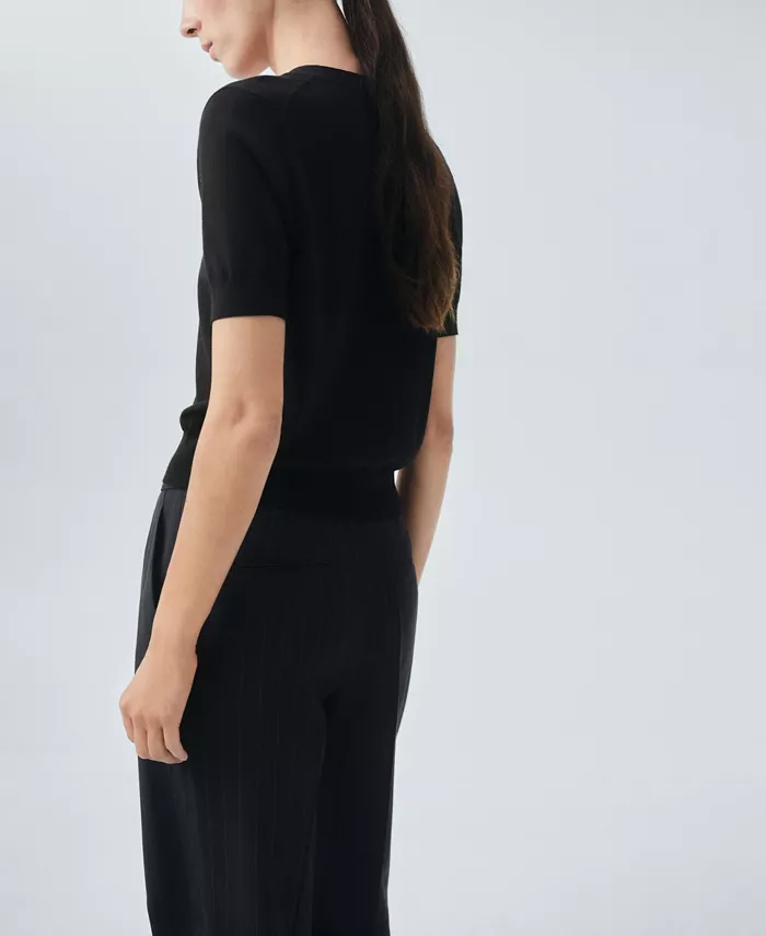 Women's Selection Wool V-Neck Sweater - thumbnail 2