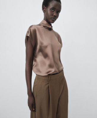 Women's Selection Pleated Straight-Leg Suit Pants