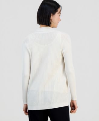 Women's Long-Sleeve Open-Front Cardigan