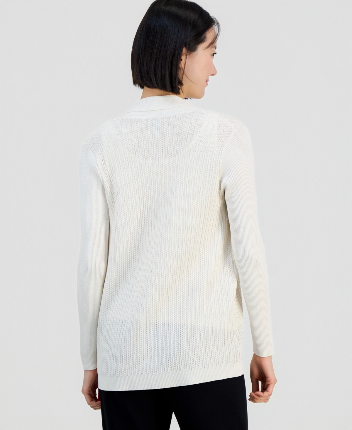 Anne Klein Women's Long-Sleeve Open-Front Cardigan