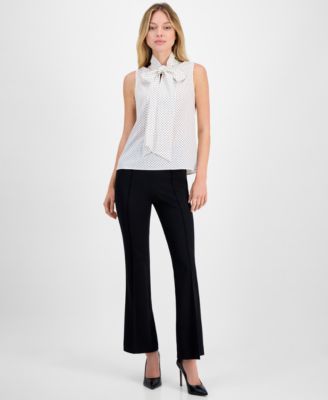 Women's Sleeveless Bow-Tie Blouse