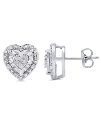 2-Piece Diamond Earring and Pendant Necklace Set (1/4 ct. t.w.) in Sterling Silver