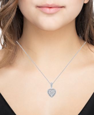 2-Piece Diamond Earring and Pendant Necklace Set (1/4 ct. t.w.) in Sterling Silver