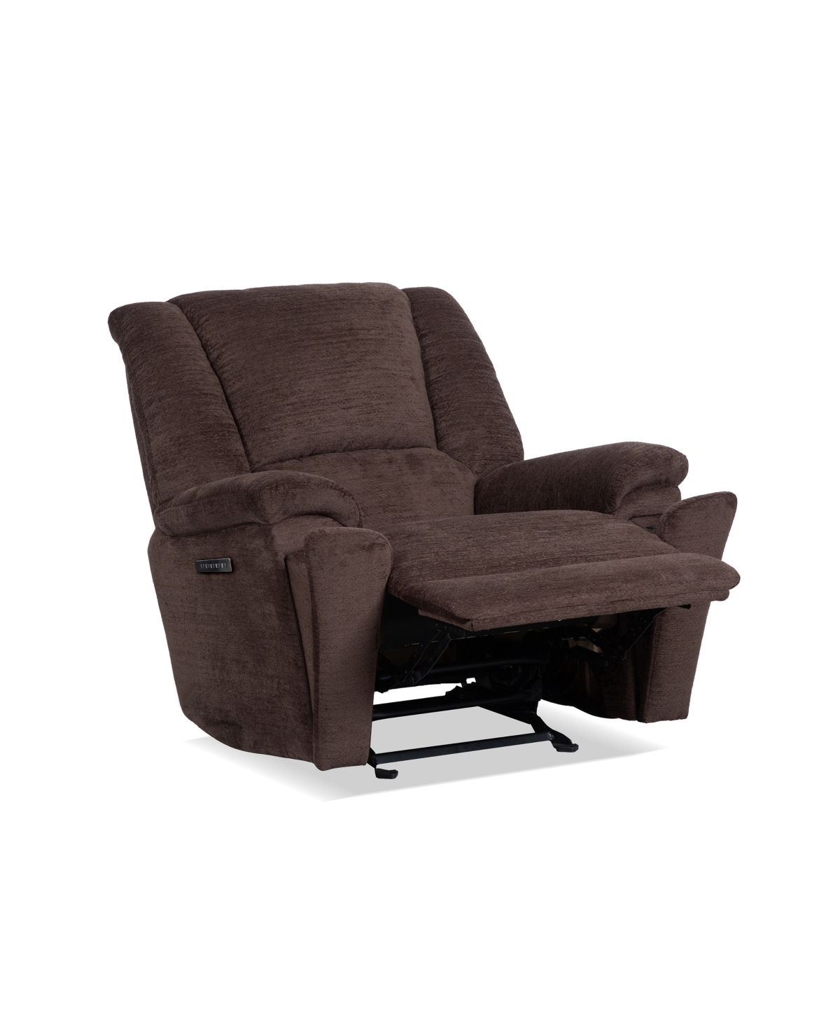 Flexsteel 44" Preston Power Gliding Recliner With Power Headrest Lumbar In Brown