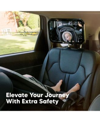 Baby Car Mirror, Large Shatterproof Baby Mirror for Car Seat Rear Facing, Baby Carseat Mirror for Infant