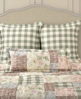 Eloise Patchwork Boudoir Decorative Pillow, 12" x 30"