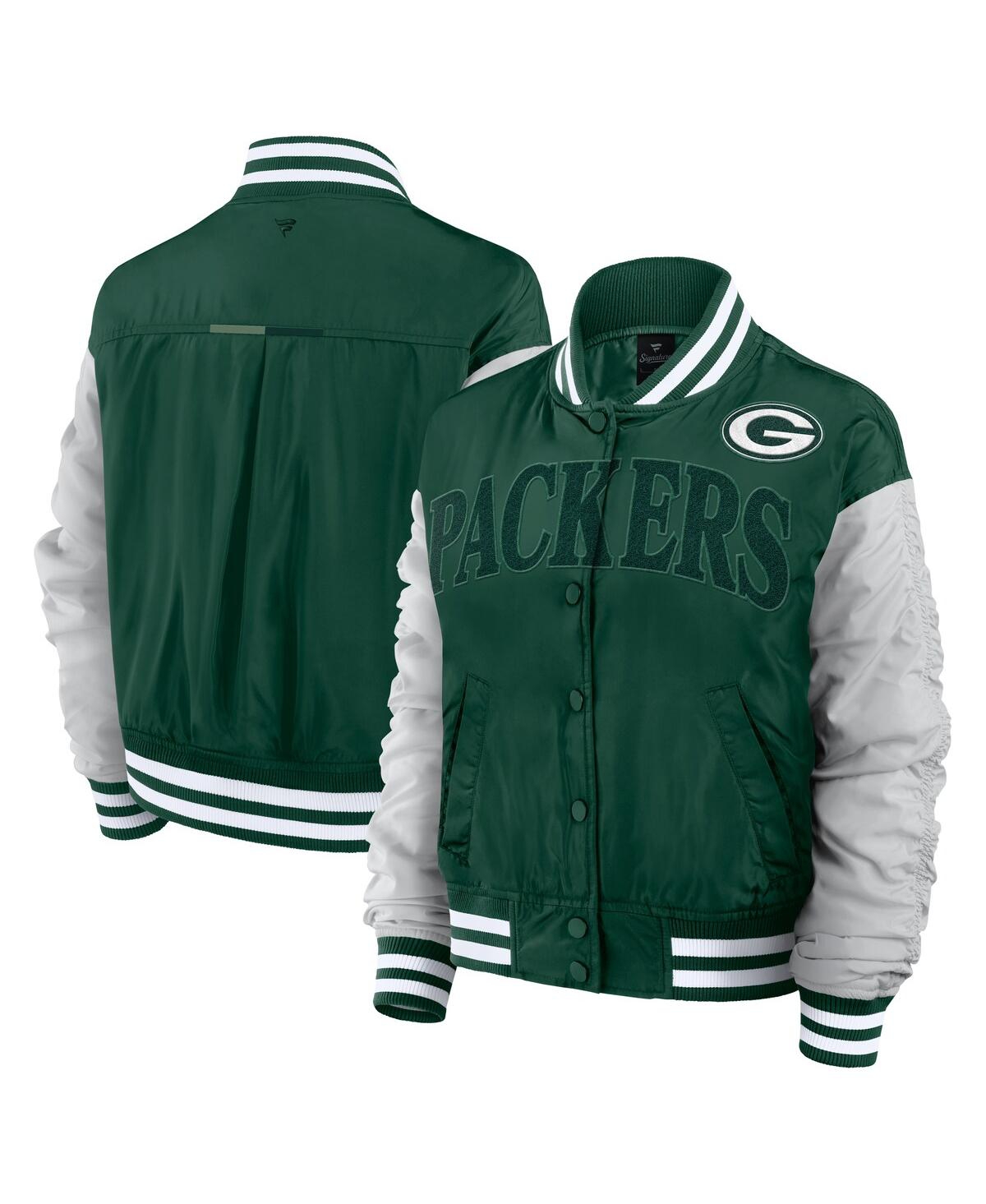 Fanatics Women's Green Green Bay Packers Elements Wave Full-snap Jacket In Green