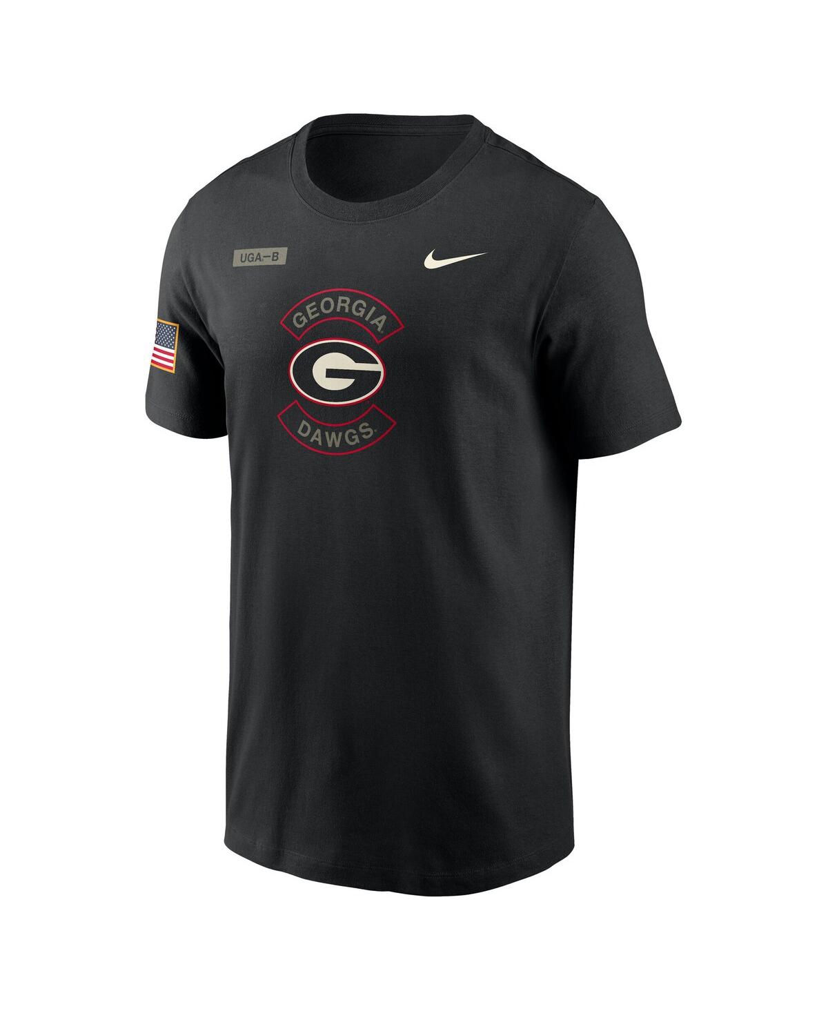 Nike Men's Black Georgia Bulldogs 2025 Military Appreciation Dri-fit T-Shirt
