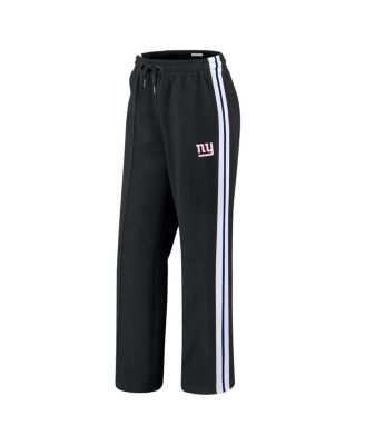 Women's Black New York Giants Color-Block Straight Leg Pants