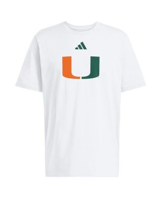 Men's White Miami Hurricanes Locker Logo T-Shirt