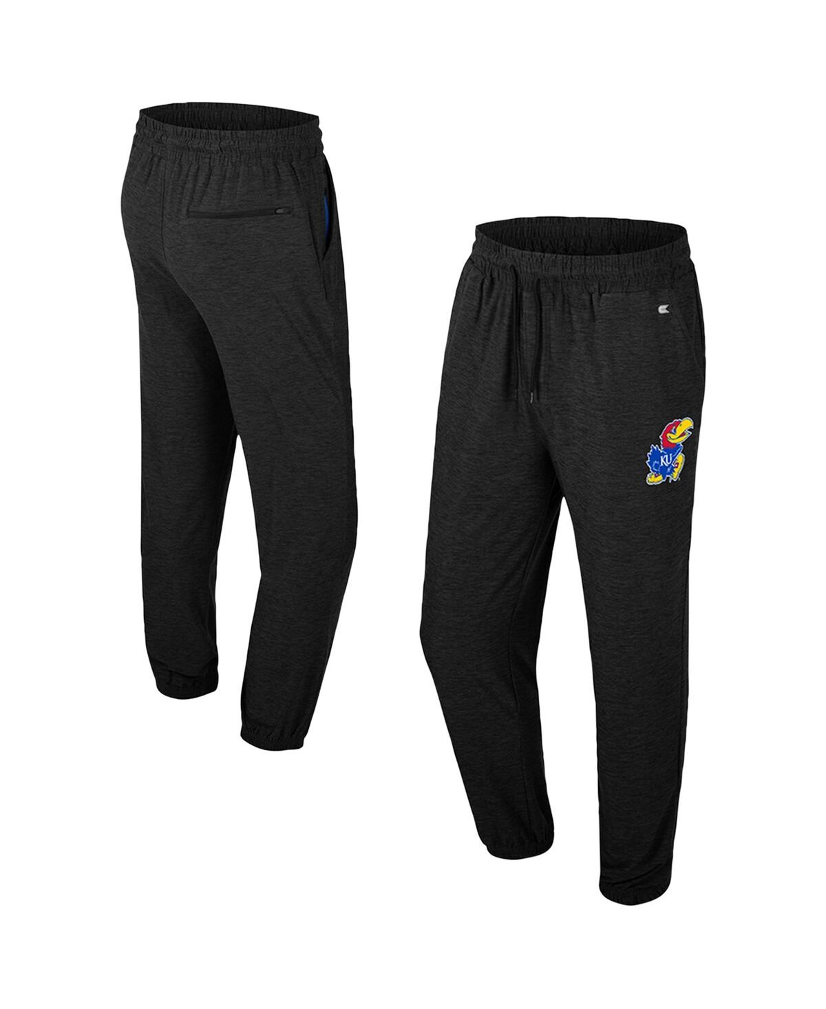 Colosseum Men's Black Kansas Jayhawks Revolution Jogger Pants