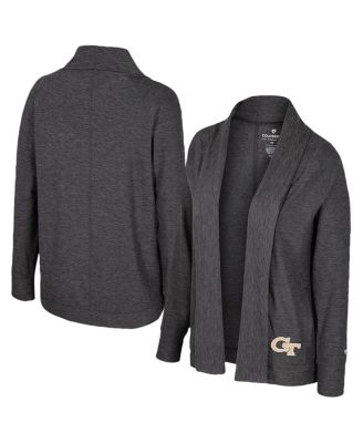 Colosseum - Women's Charcoal Georgia Tech Yellow Jackets&nbsp;Dash Cardigan