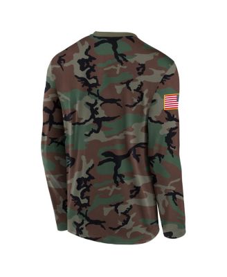 Men's Camo Penn State Nittany Lions 2025 Military Appreciation Legend Dri-FIT Long Sleeve T-Shirt