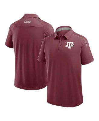 Fanatics - Men's Maroon Texas A&M Aggies Take The Lead Defender Raglan Polo