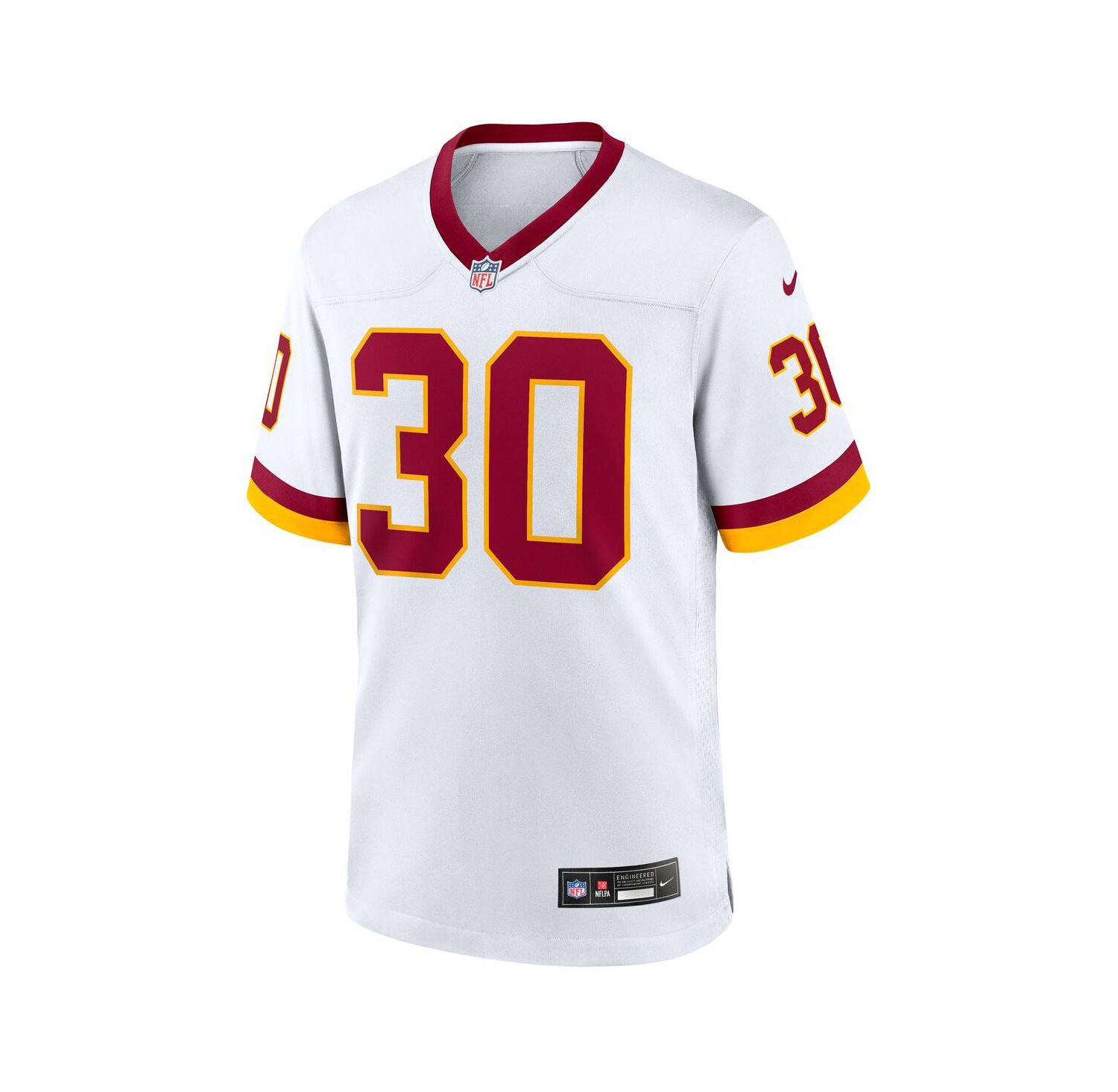 Men's Austin Ekeler White Washington Commanders Game Super Bowl Era Jersey