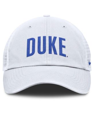 Men's White Duke Blue Devils Club Campus Trucker Adjustable Hat
