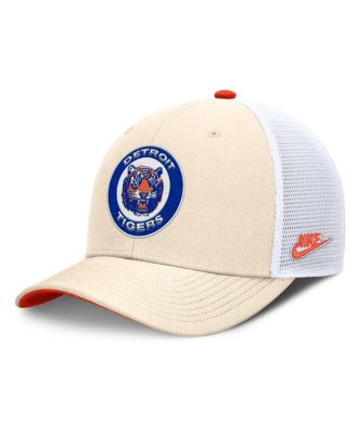 Nike - Men's Natural Detroit Tigers Cooperstown Collection Dri-FIT Rise Trucker Adjustable Hat