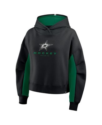 Women's Black Dallas Stars Back Check Boxy Hoodie