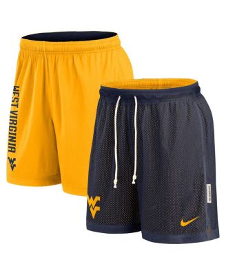 Nike - Men's Navy/Gold West Virginia Mountaineers Courtside Standard Issue Dri-FIT Reversible Shorts