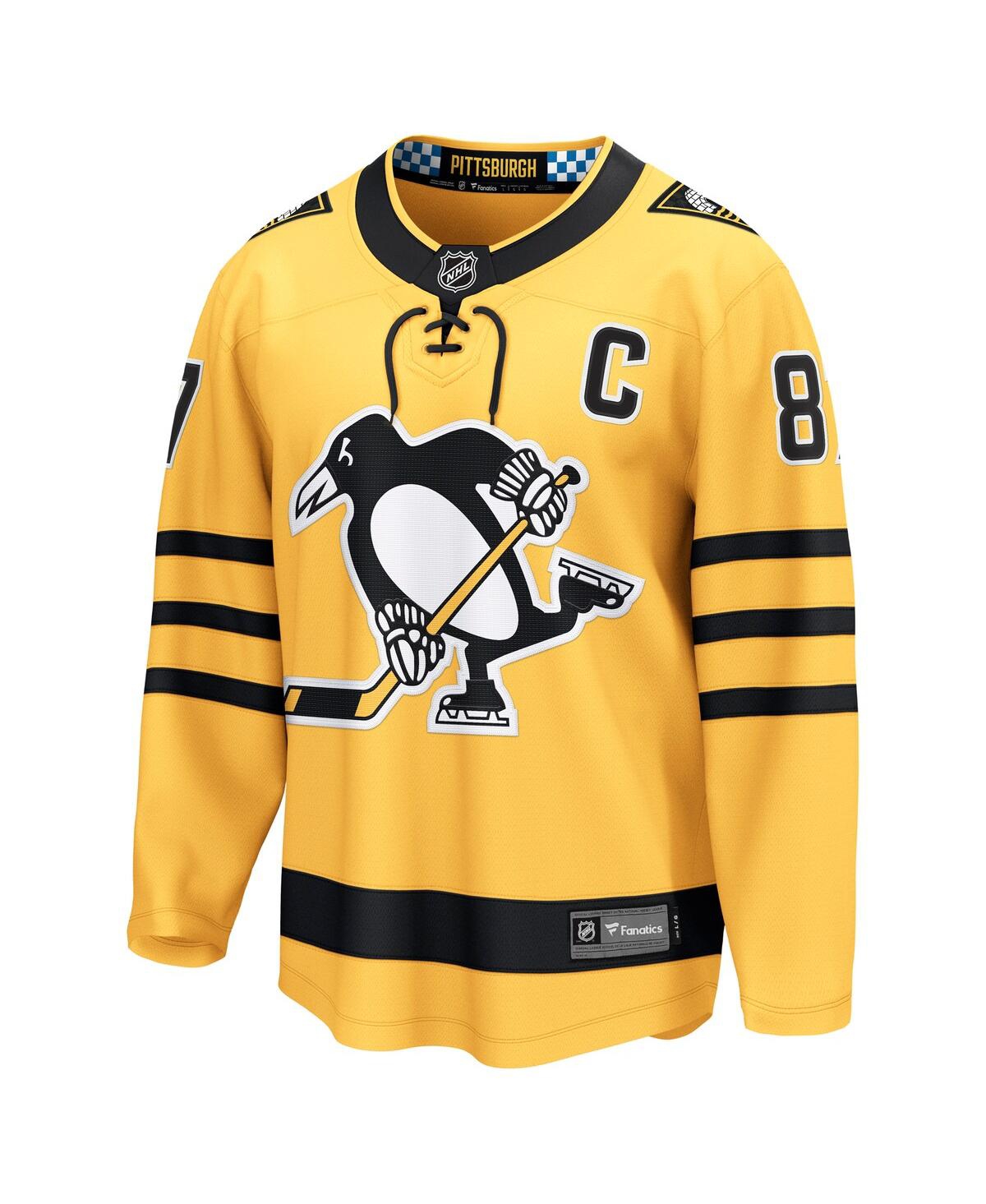 Fanatics Men's Sidney Crosby Gold Pittsburgh Penguins Alternate Breakaway Player Jersey