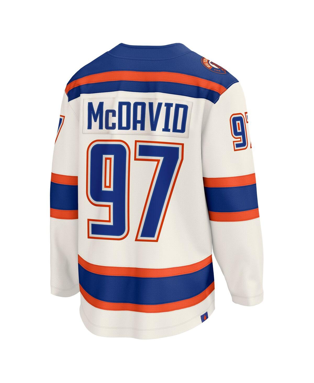 Fanatics Men's Connor McDavid Light Beige Edmonton Oilers Alternate Breakaway Jersey