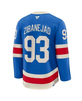 Men's Mika Zibanejad Blue New York Rangers Centennial Premium Jersey