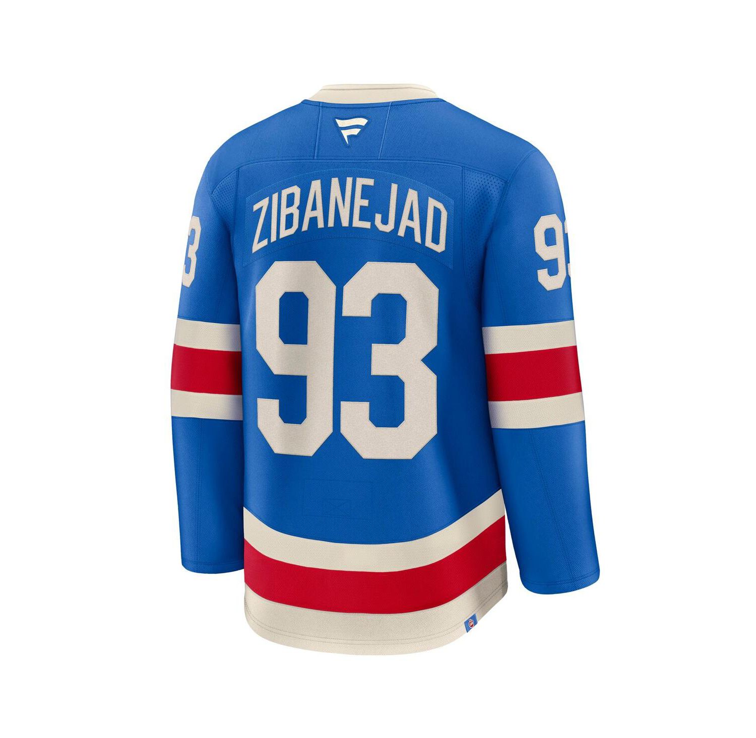 Men's Mika Zibanejad Blue New York Rangers Centennial Premium Jersey