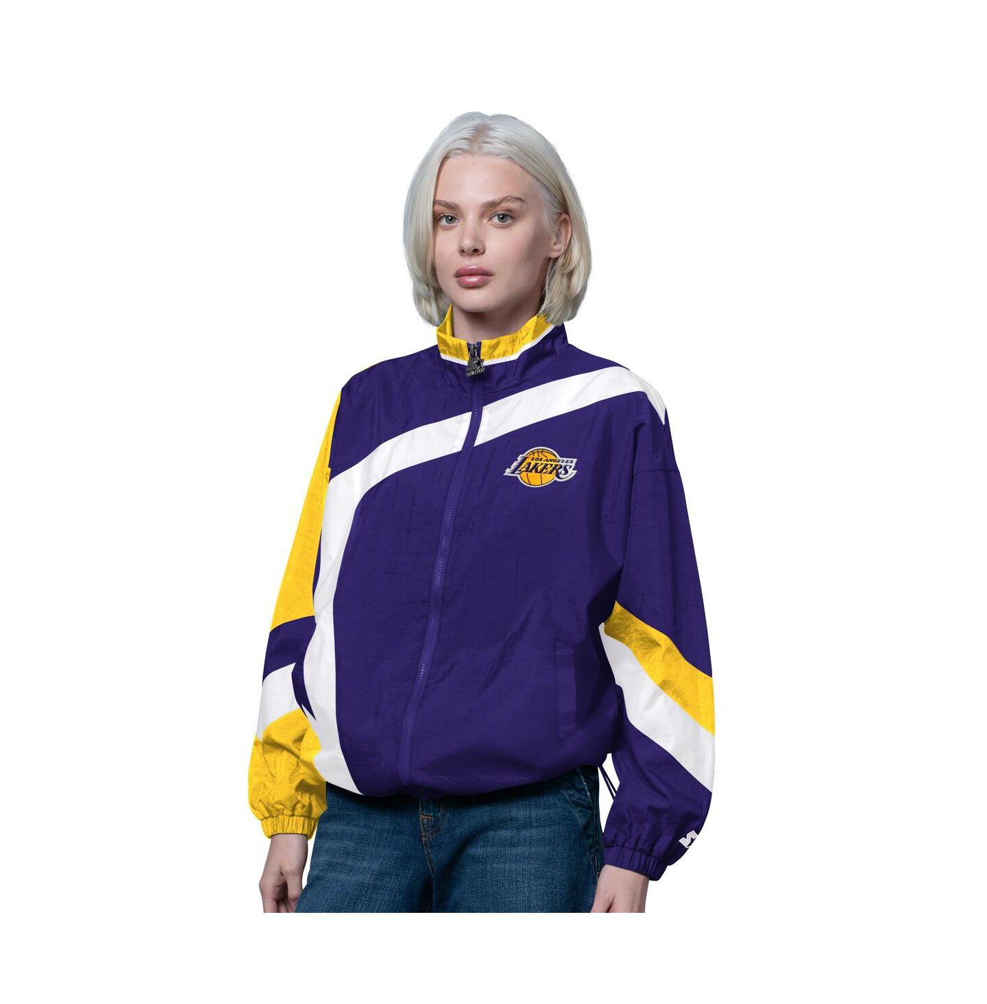 Женская куртка Starter Purple/Gold Los Angeles Lakers 1st Quarter Full-Zip — фото 1
