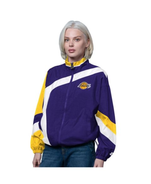 Женские куртки Starter Women's Purple/Gold Los Angeles Lakers 1st Quarter Full-Zip Jacket