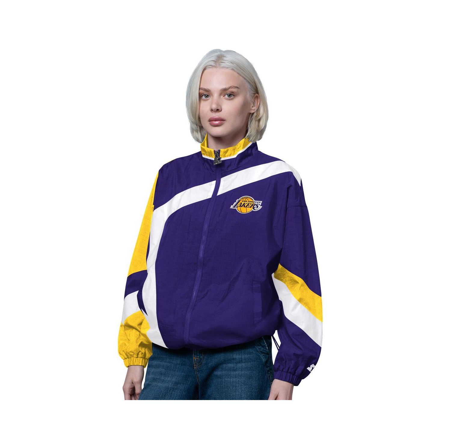 Women's Purple/Gold Los Angeles Lakers 1st Quarter Full-Zip Jacket
